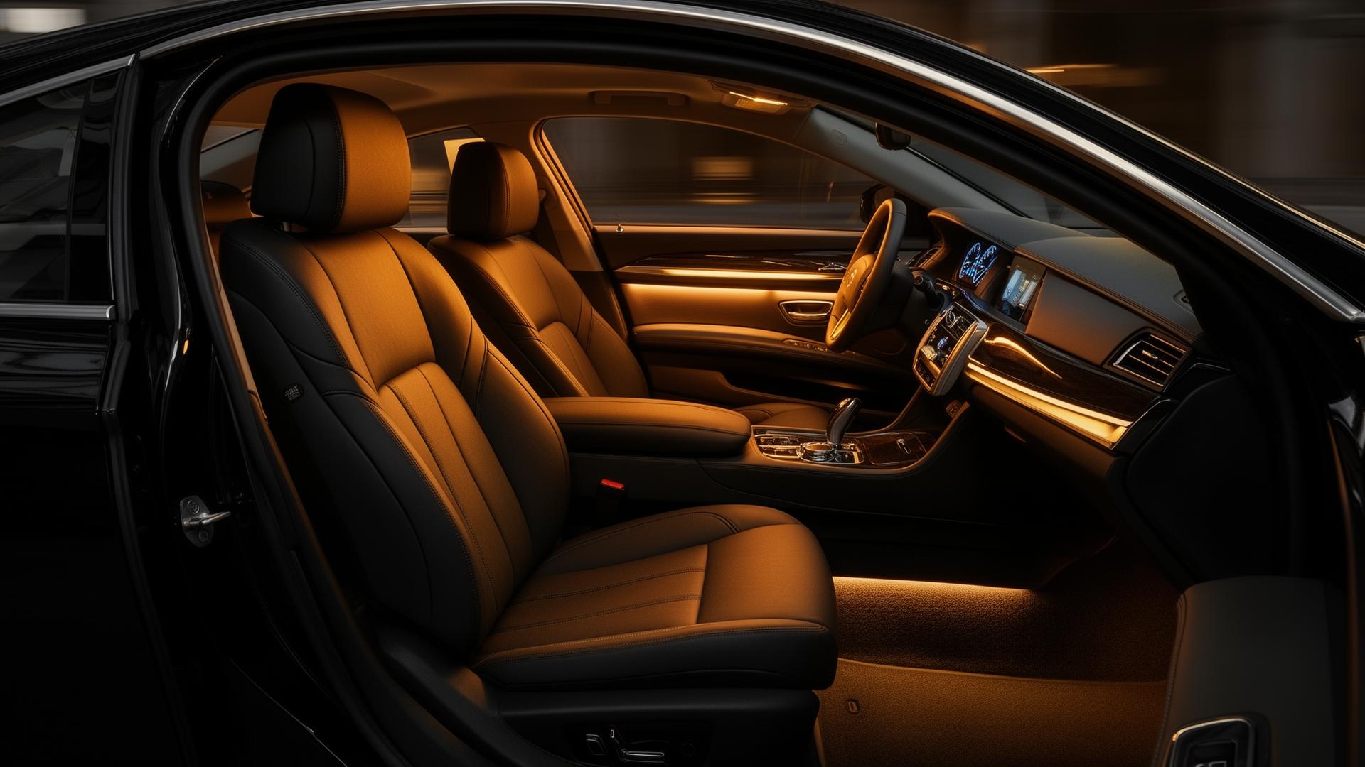 Comfortabel interieur Taxi Sebe
